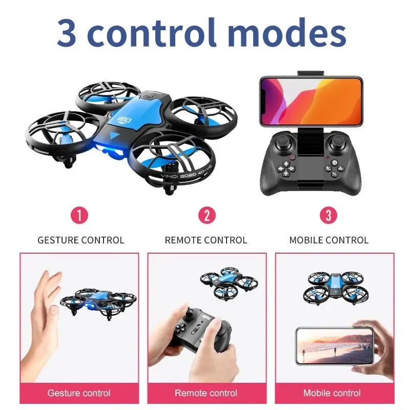 Mini Drone V8 4K - Compacto, Dobrável e Potente